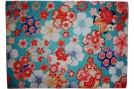 Water-resistant placemat Kimono light blue